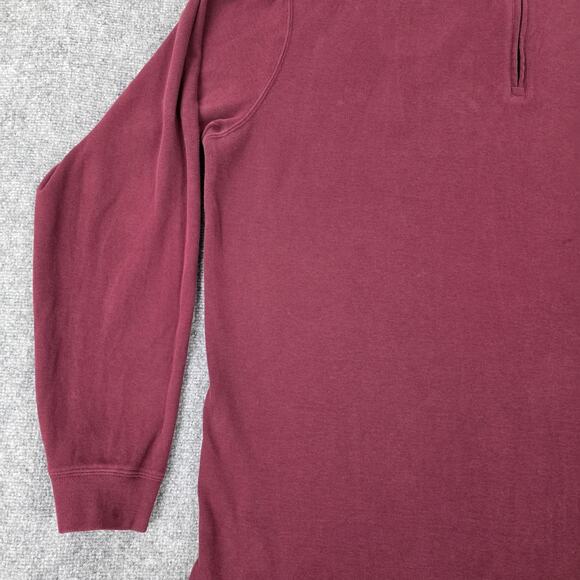 Polo Ralph Lauren Sweater Mens 2XLT Burgundy Estate Rib 1/4 Zip Knit Pullover - Picture 8 of 16